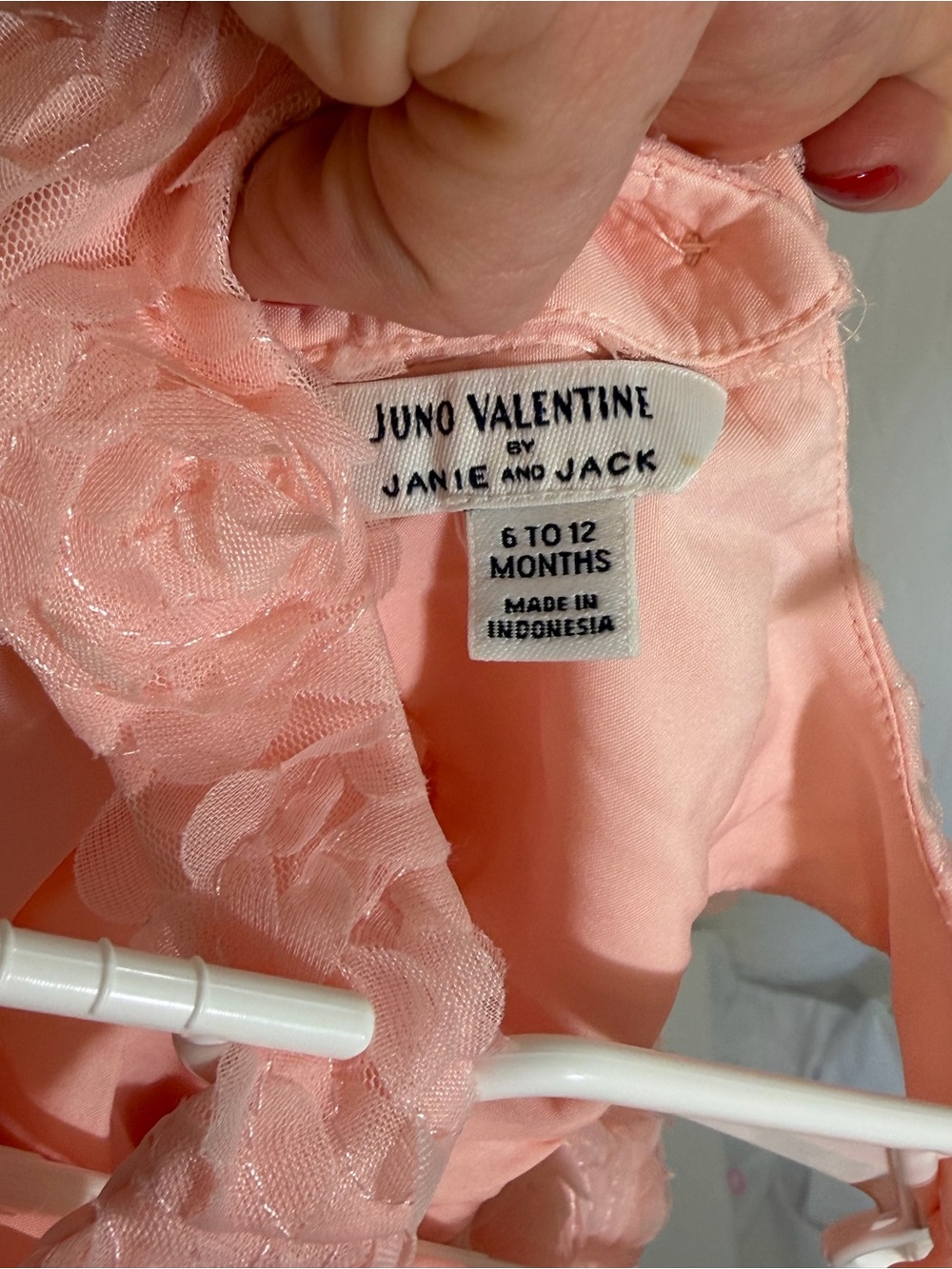 Juno Valentine by Janie and Jack Rose Dress & Matching Bloomers | 6-12 Months - Picture 12 of 15
